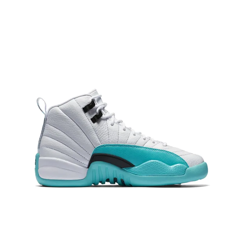 Jordan 12 Retro Light Aqua (GS) White/Black-Light Aqua (510815-100)