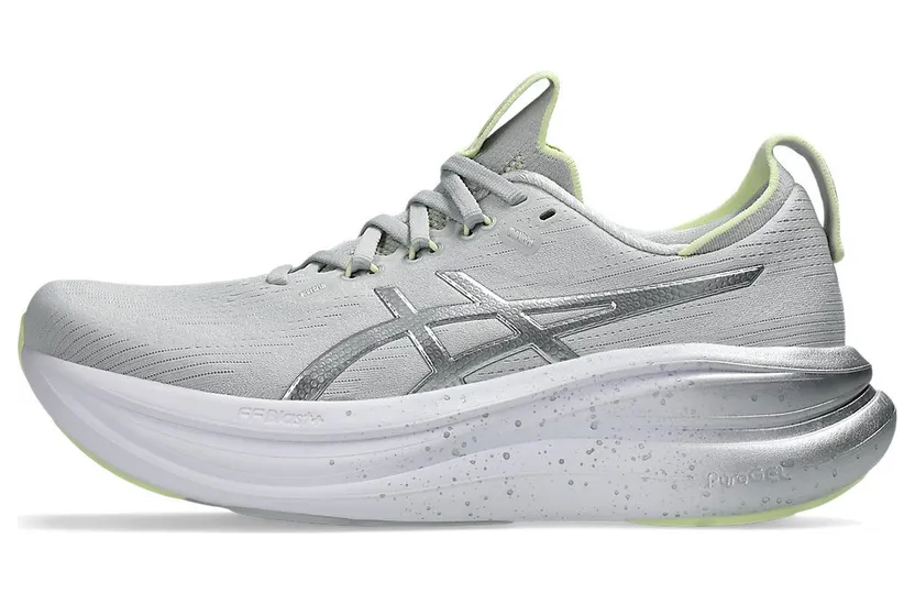 ASICS GEL-NIMBUS 28 PLATINUM “Platinum / Glow Green” (1012C068-020)