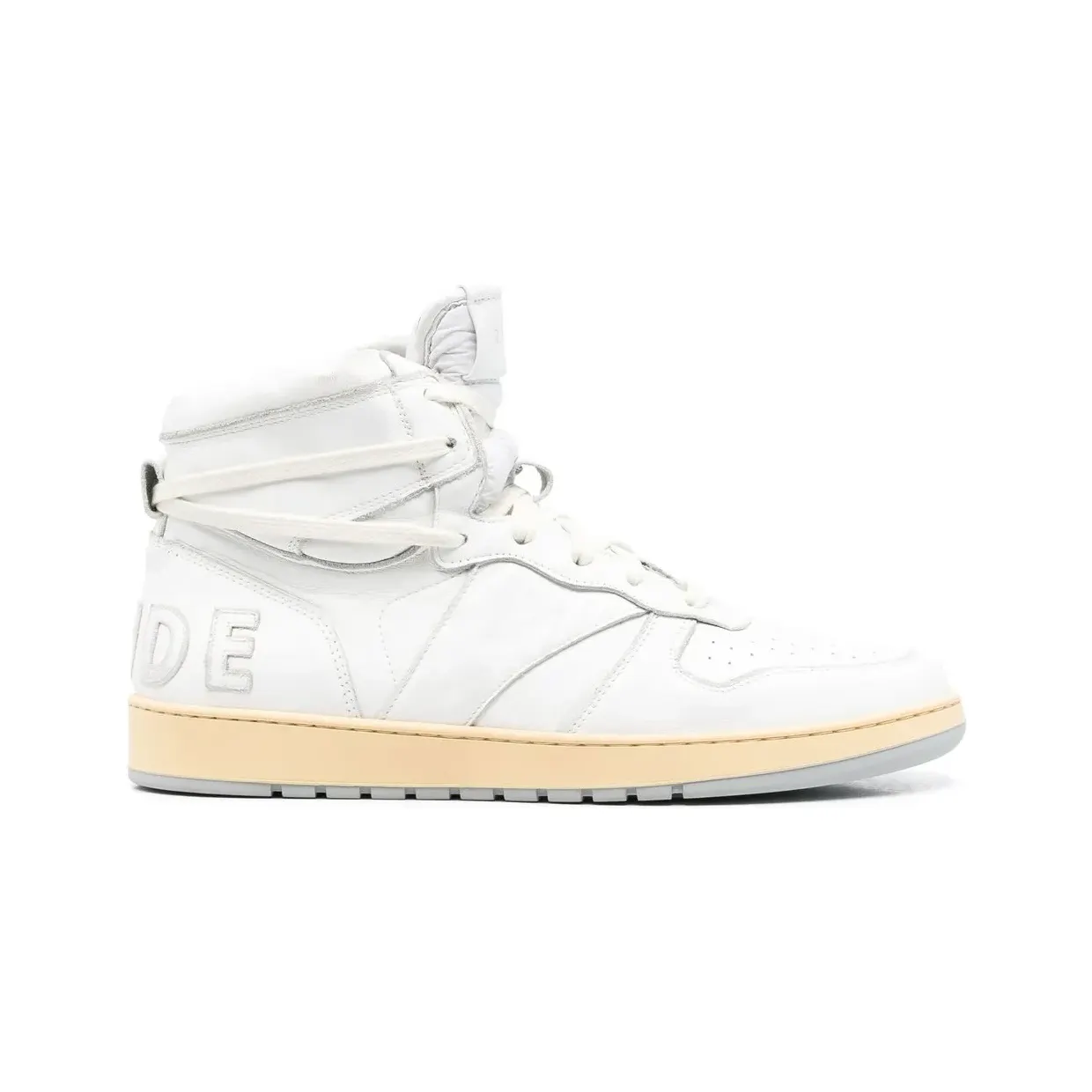 Rhude High-Top-Sneakers -Patch “White” (RHPS23FO09489444)
