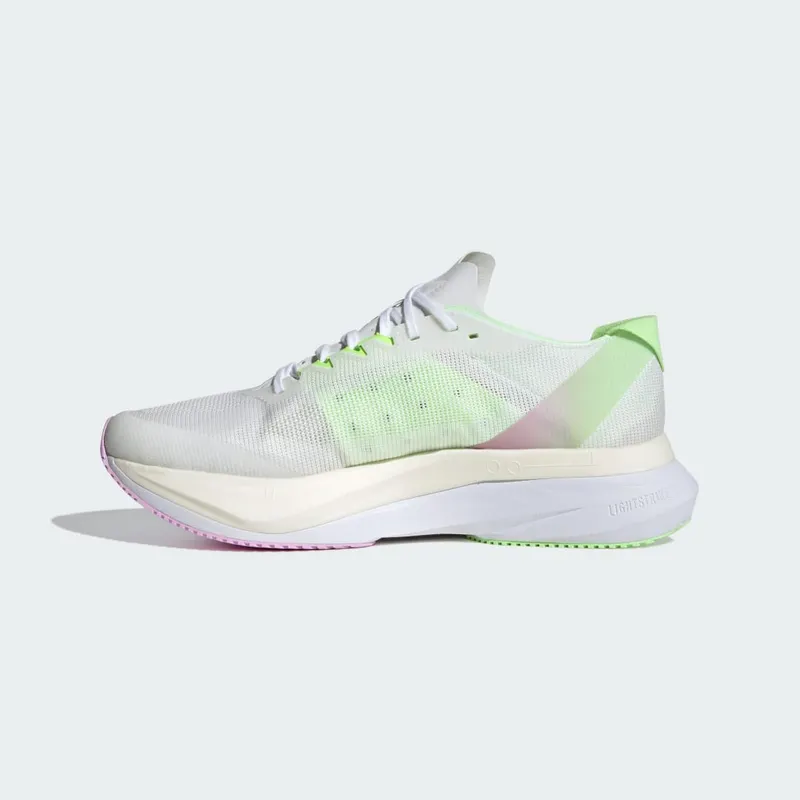 adidas Adizero Boston 12 Cloud White / Core Black / Green Spark (IG3321)