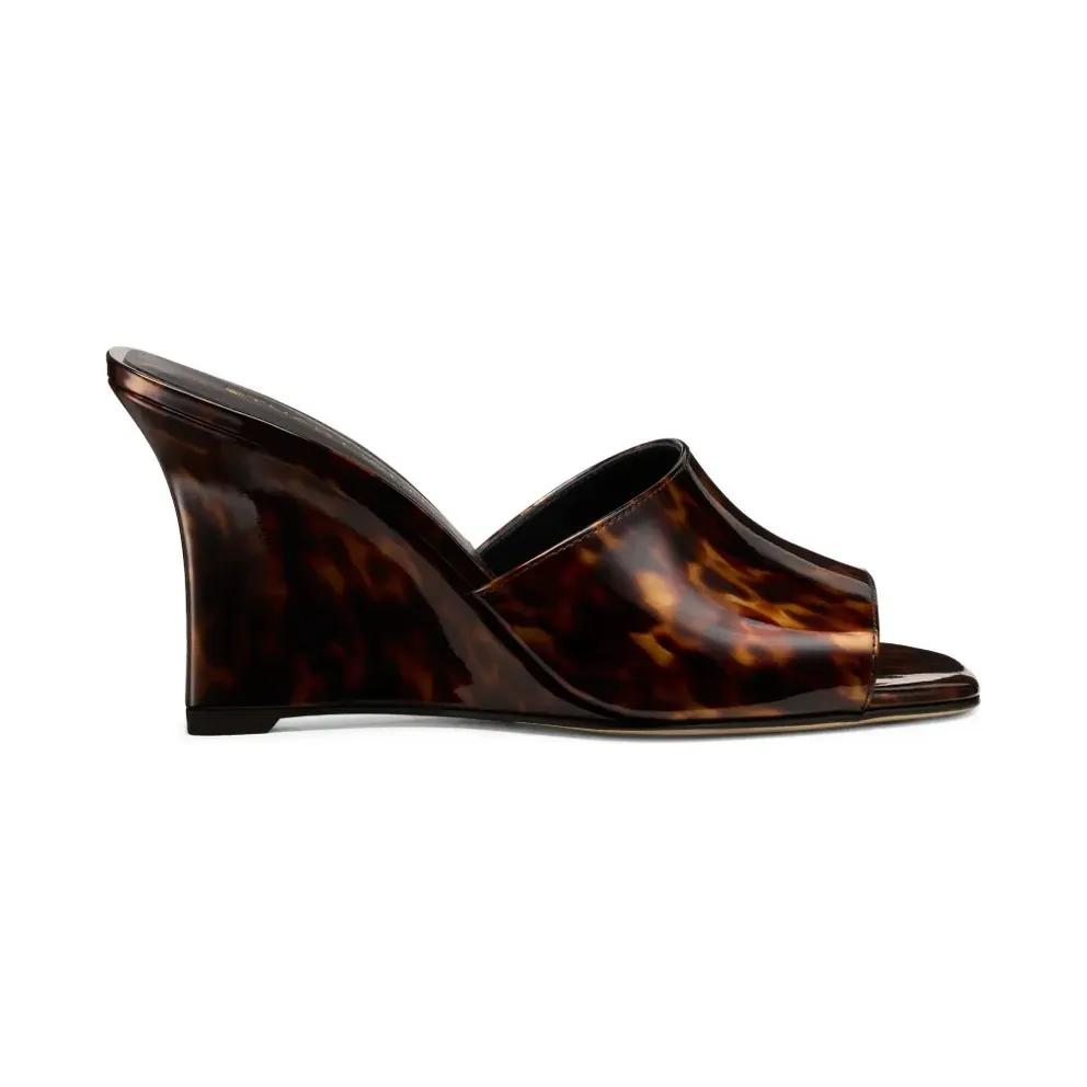 Stuart Weitzman Vinnie Mules with sleehak – Brown (SN848Q1R)