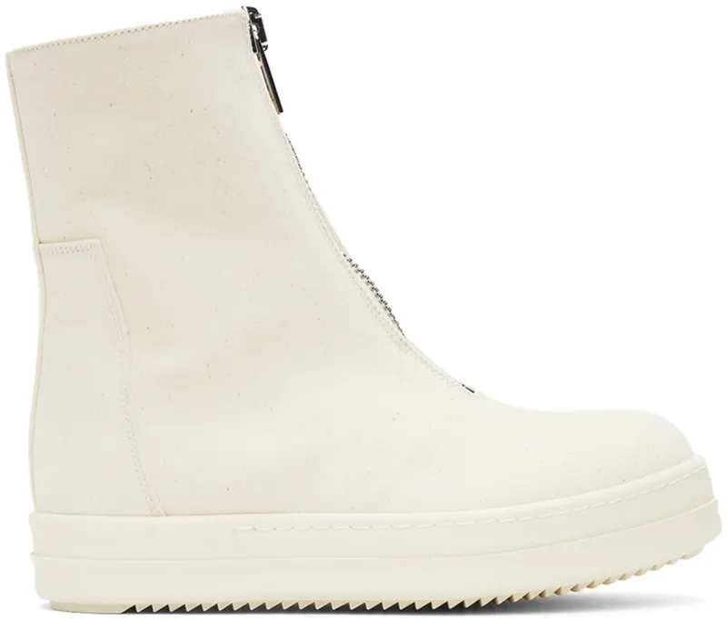 Rick Owens Drkshdw Off-White Canvas Zip (DS02A3807 NDK)
