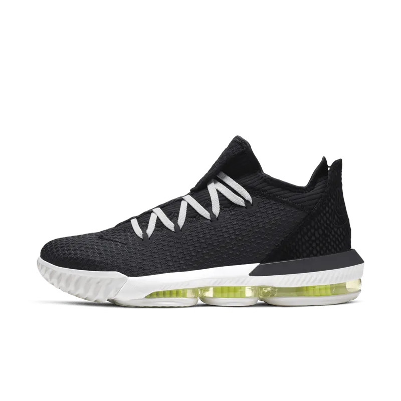 Nike LeBron 16 Low Black Volt Glow Black/Black-Summit White-Volt Glow (CI2668-004)