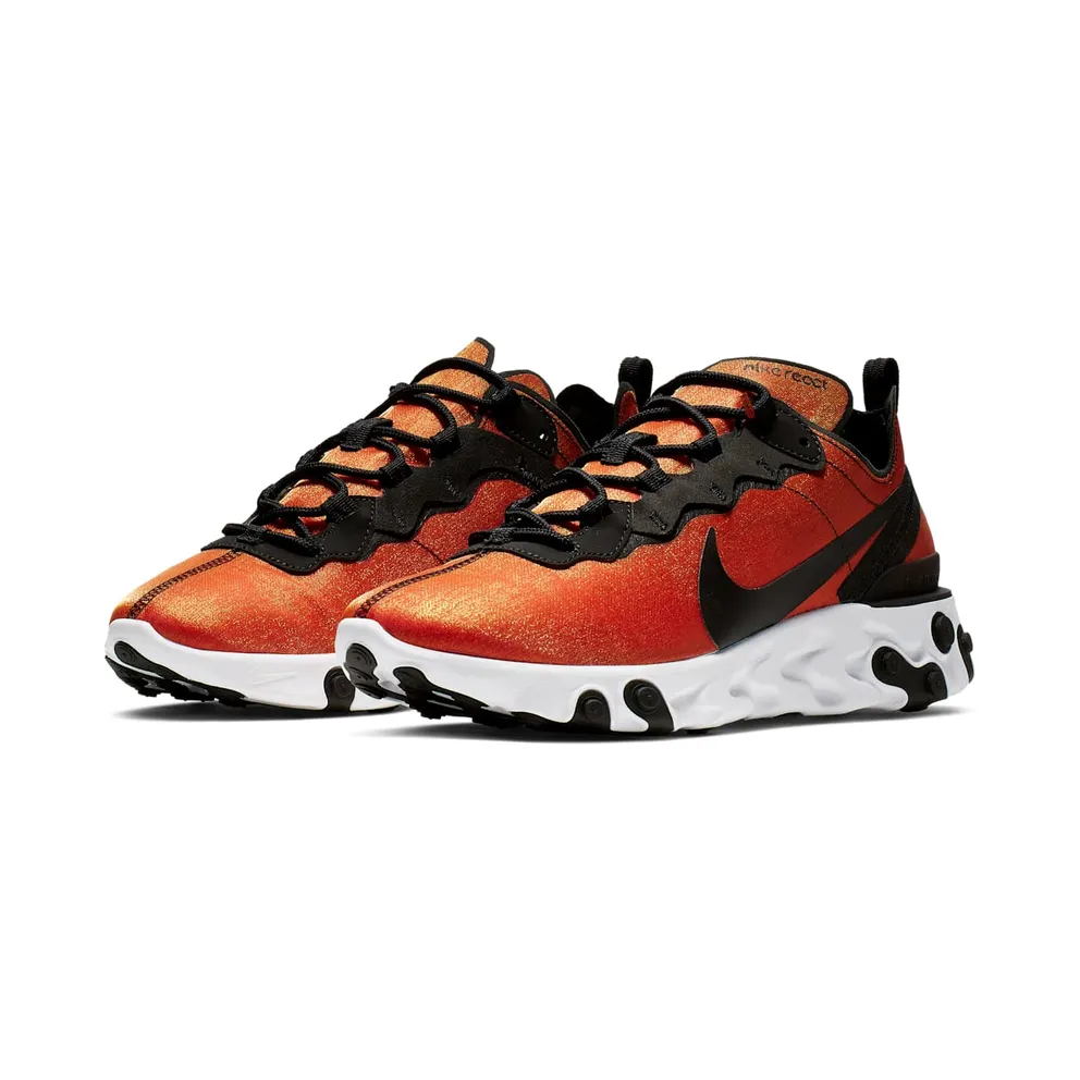 Nike React Element 55 PRM Sunrise Black/Black-Tour Yellow-White (BQ9241-001)