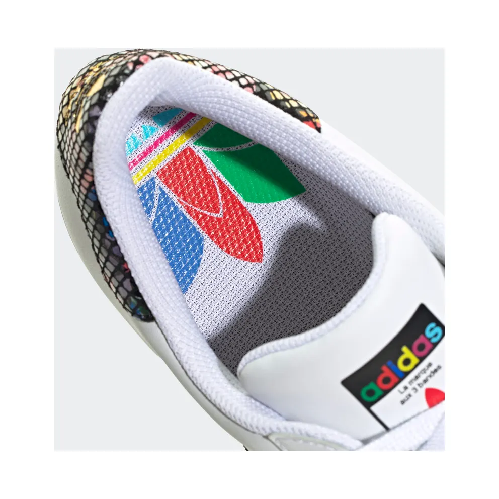 Adidas Superstar ‘Floral Twist Stripes’ Cloud White/Core Black/Red (FW3692)