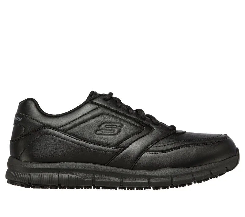 Skechers Work Slip-Resistant Relaxed Fit: Nampa Sneaker Black