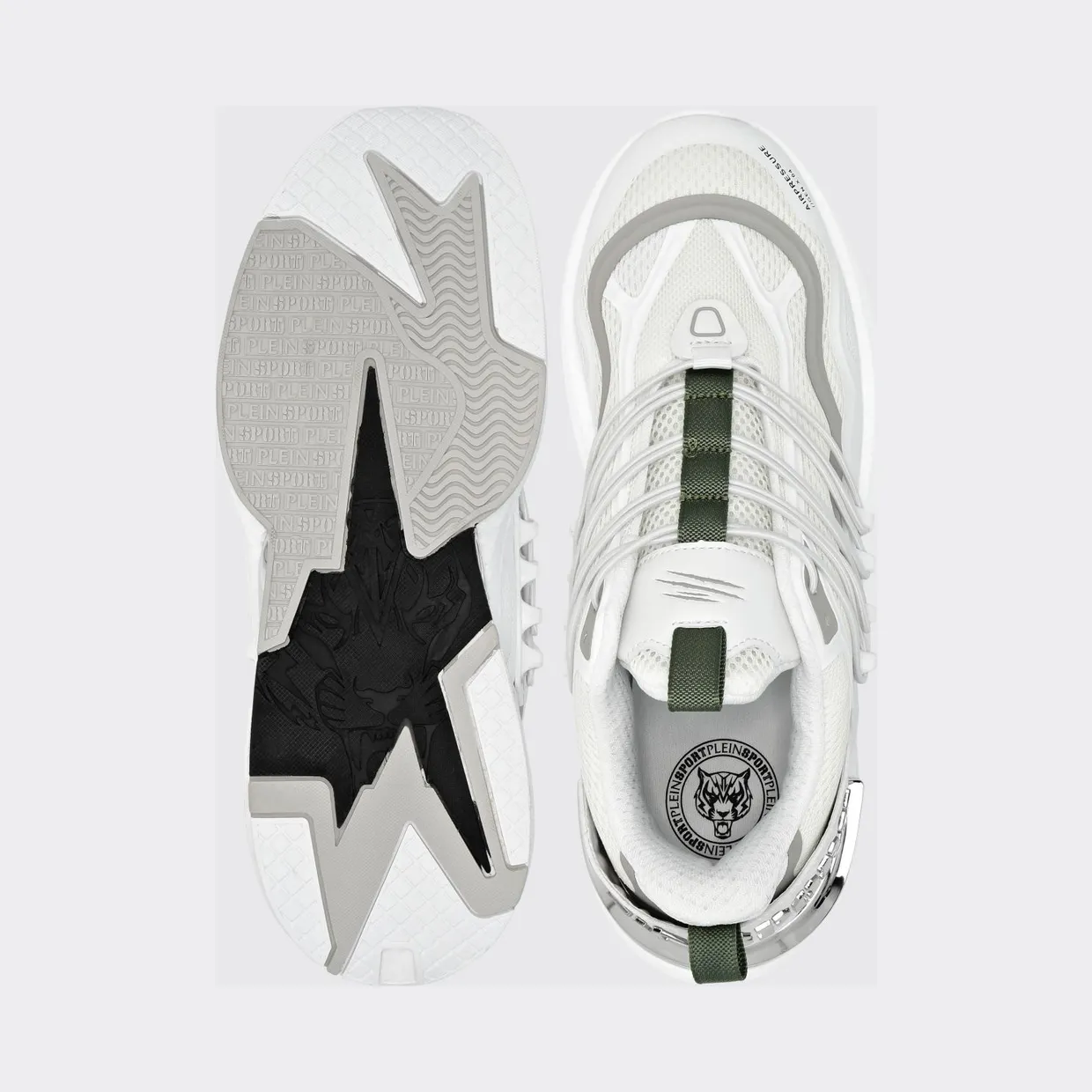 Plein Sport Air Pressure Gen. X.04 Low-Top Sneakers in Mesh with Chunky Sole White (SAESUSC0736STE003N0105) (3)