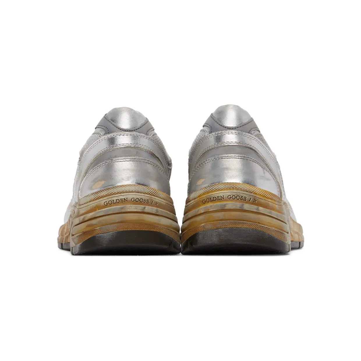 Golden Goose Dad-Star Silver White Blue Grey (GMF00199F00121170137) (4)