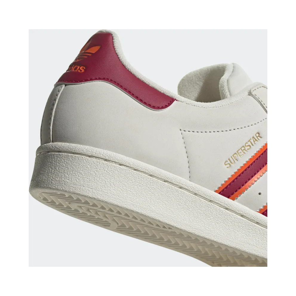 Adidas Superstar Cloud White / Legacy Burgundy / Semi Impact Orange (HQ8867)