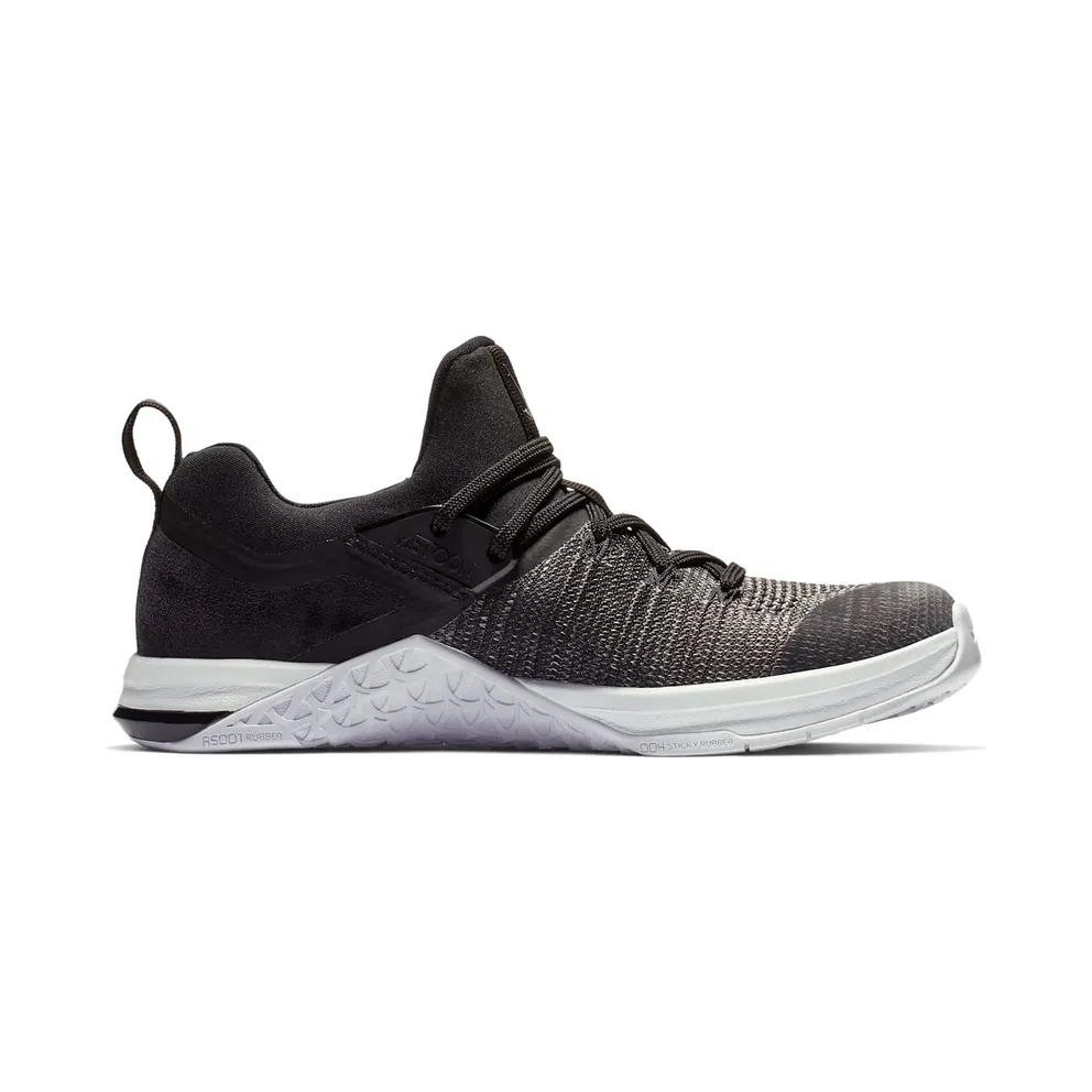 Nike Metcon Flyknit 3 Black Matte Silver (W) Black/Black-White-Matte Silver (AR5623-001)