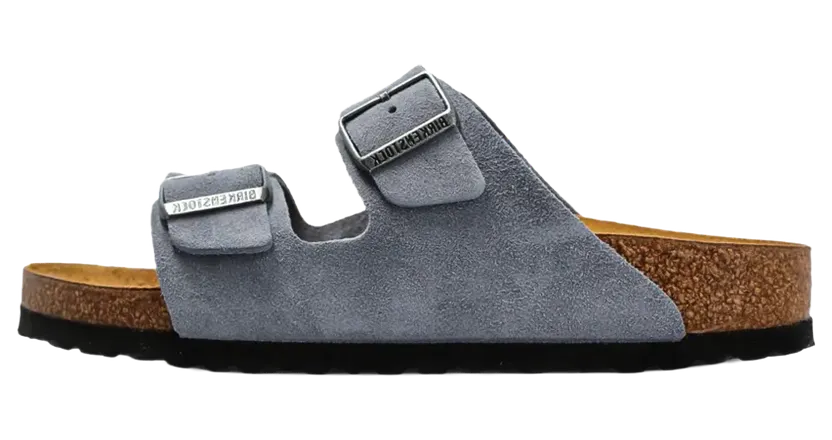 Birkenstock Arizona Suede “Stone Blue – Narrow Fit” (1032694)