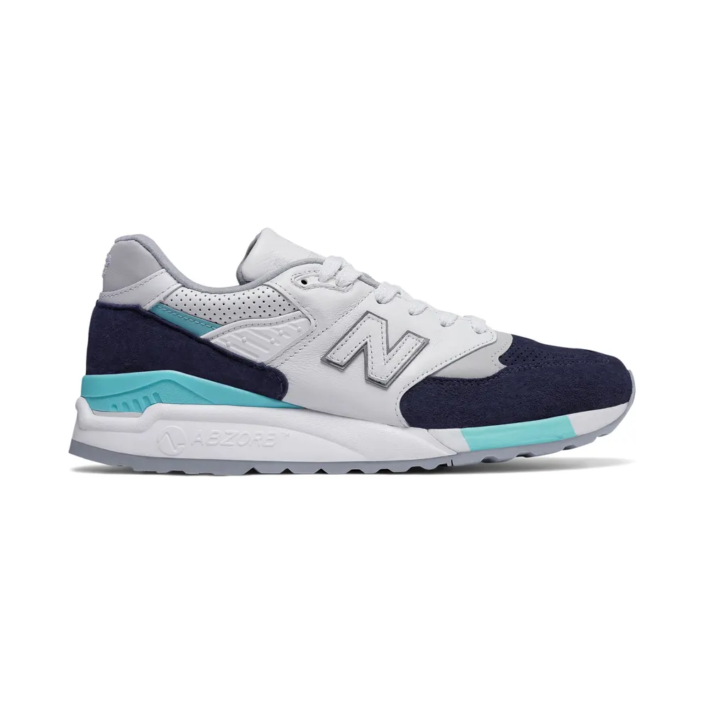 New Balance 998 Winter Peaks White Navy White/Navy-Aqua (M998WTP)