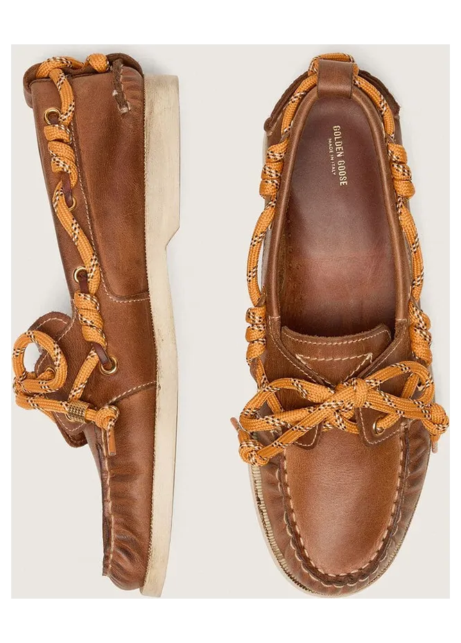 Golden Goose Cruise Loafer In Tobacco-Colored Leather (GWF00883.F008317.55150) (4)
