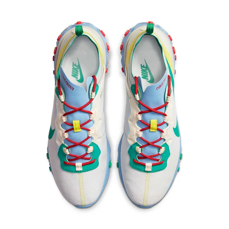Nike React Element 55 Guava Ice Vast Grey Lucid Green Guava Ice/Vast Grey-University Red-Lucid Green (CT1142-800)