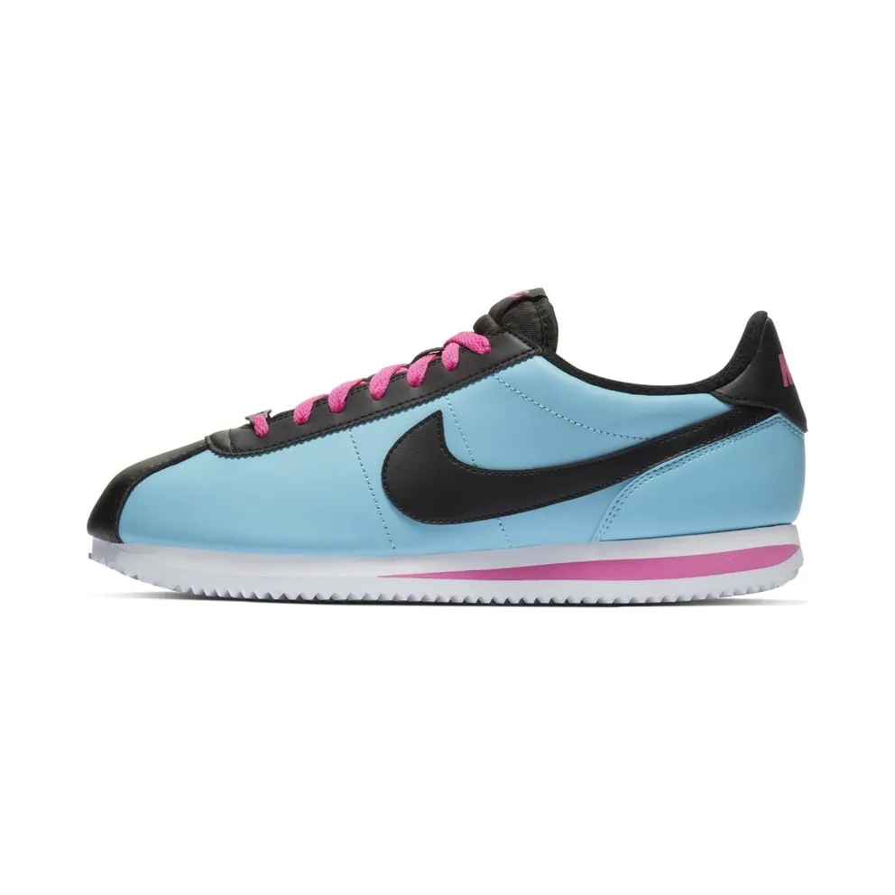 Nike Cortez Basic Leather South Beach Blue Gale/Black-Laser Fuchsia (BV2527-400)