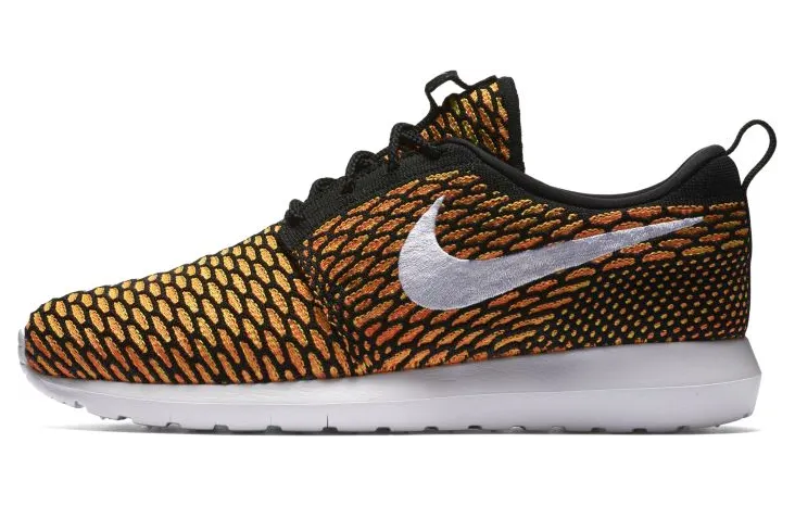 Nike Roshe Nm Flyknit Black/White-Total Orange-Volt