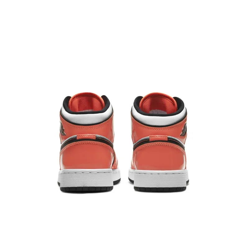 Jordan 1 Mid Turf Orange (GS) Turf Orange/Black/White (BQ6931-802)