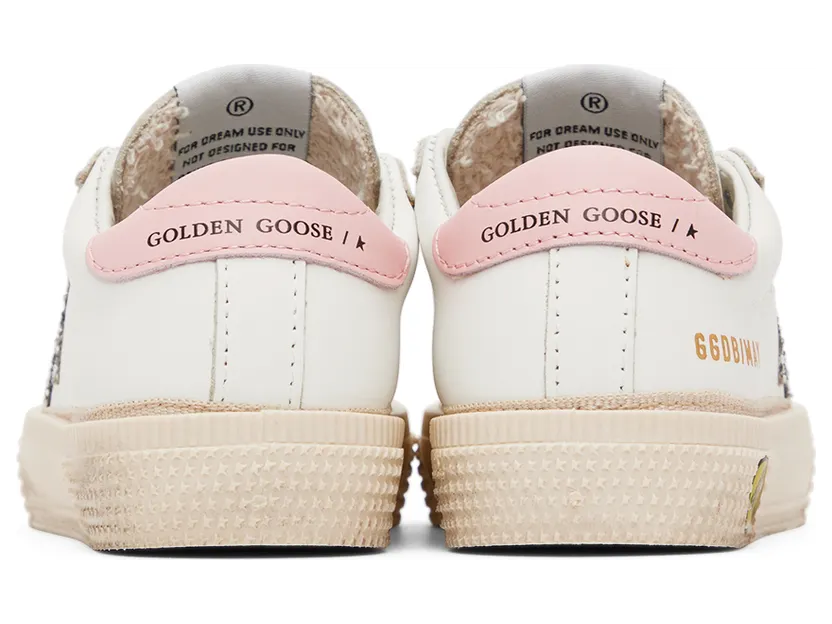 Golden Goose Baby White & Silver Glitter May Sneakers (GJF00112.F001989.10665) (2)