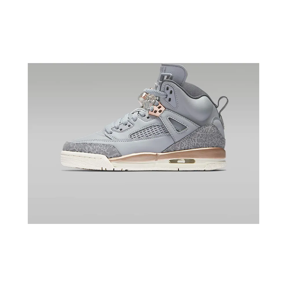 Jordan Spizike Wolf Grey Metallic Red Bronze (GS) Wolf Grey/Dark Grey-Metallic Red Bronze-Sail (535712-018)