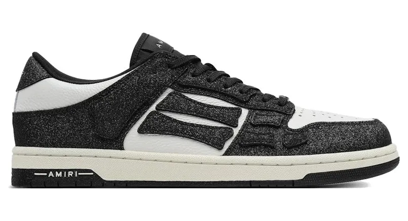 AMIRI Skel Top Low Shimmer Black White (AWFOSR1037-002)