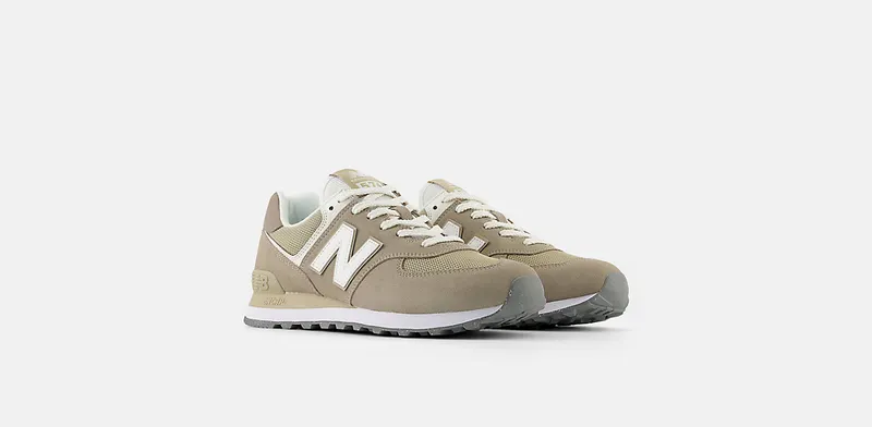 New Balance 574 Light Mushroom Stoneware White (U574ESF)