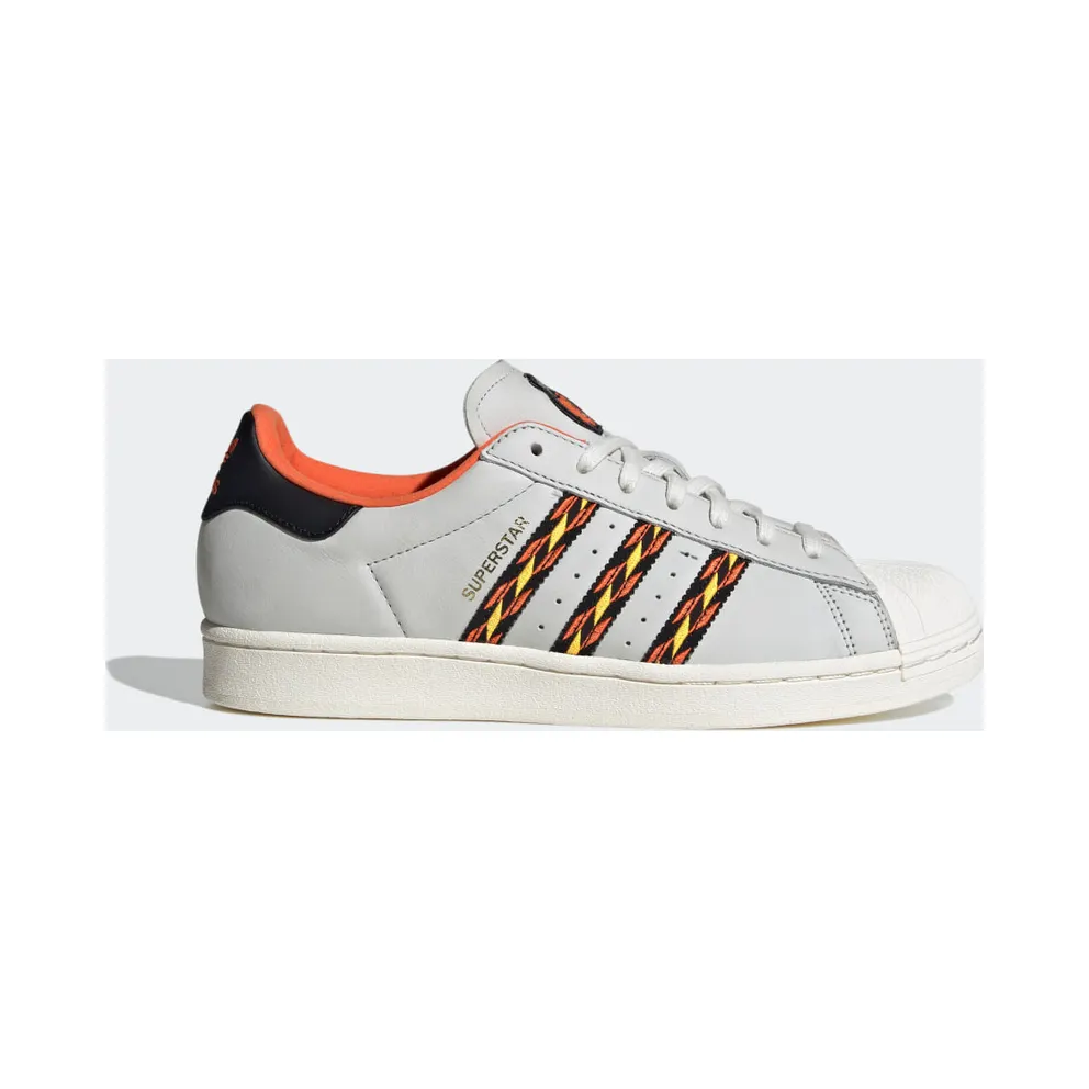 adidas Superstar Schuh Crystal White / Semi Impact Orange / Cloud White (HR1433)