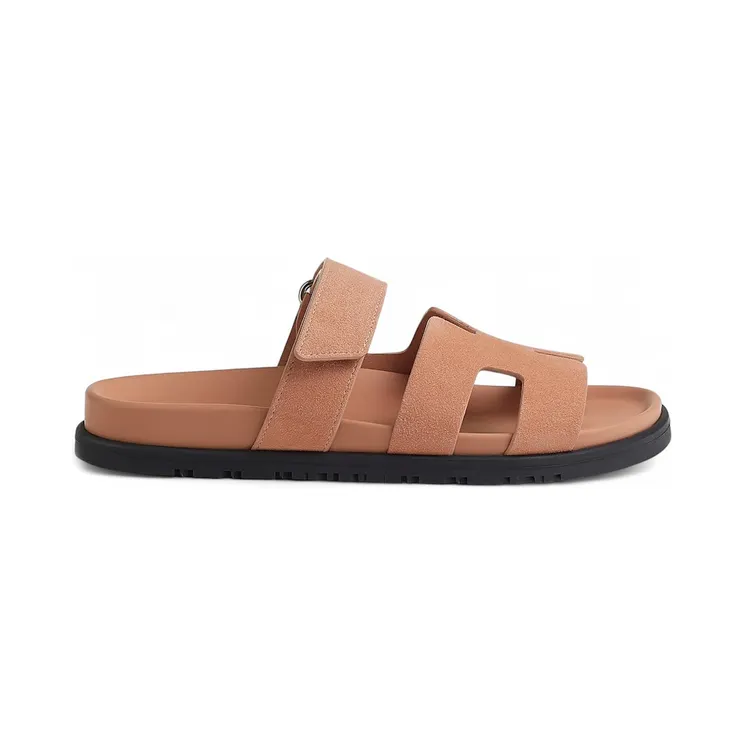 Hermes Chypre Sandal Nude Suede Goatskin (H222297Z-59340)