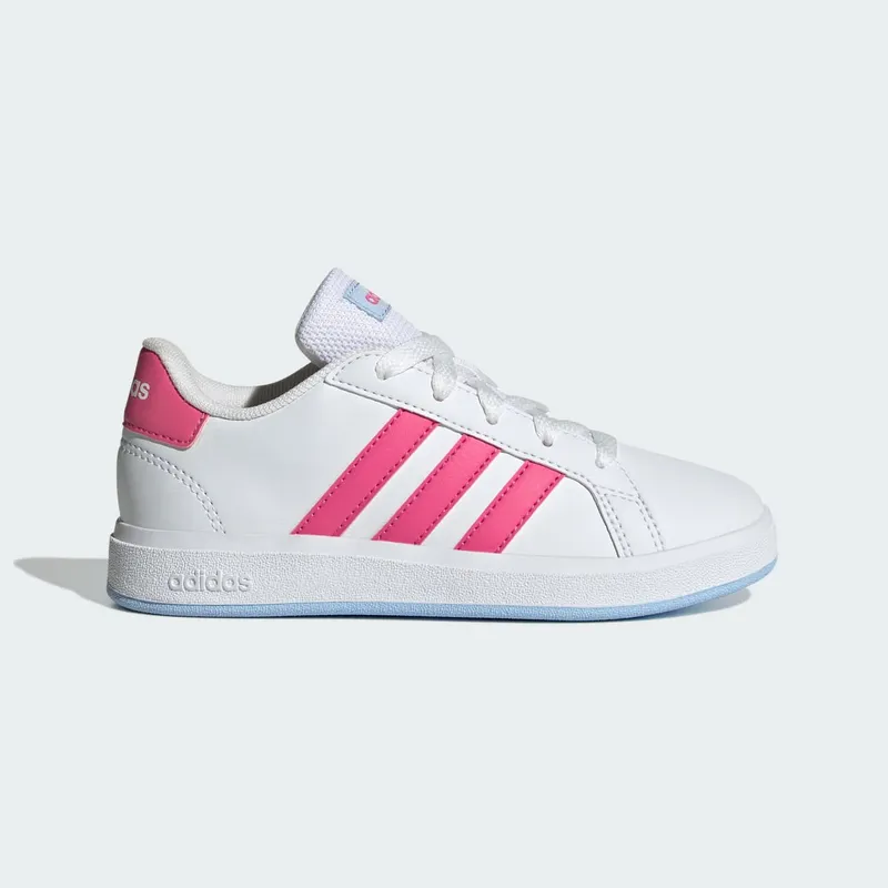 Adidas Grand Court Lifestyle Tennis Lace-Up Cloud White / Pulse Magenta / Glow Blue (JI0971)