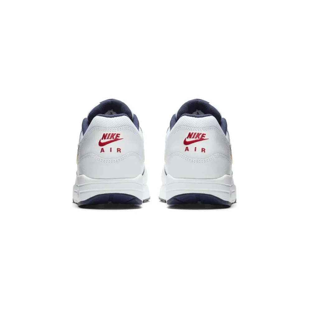 Nike Air Max 1 Essential Olympic (2015) White/Metallic Gold-Midnight Navy (537383-127)