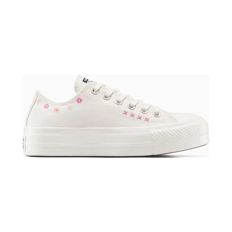 Converse Chuck Taylor All Star Lift Floral Embroidery Low Top Egret/Sugar Berry/Cactus Bud (A15008C)