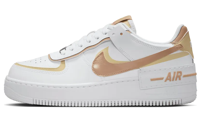 Nike Air Force 1 Low Shadow White Team Gold Rattan (DZ1847-111)