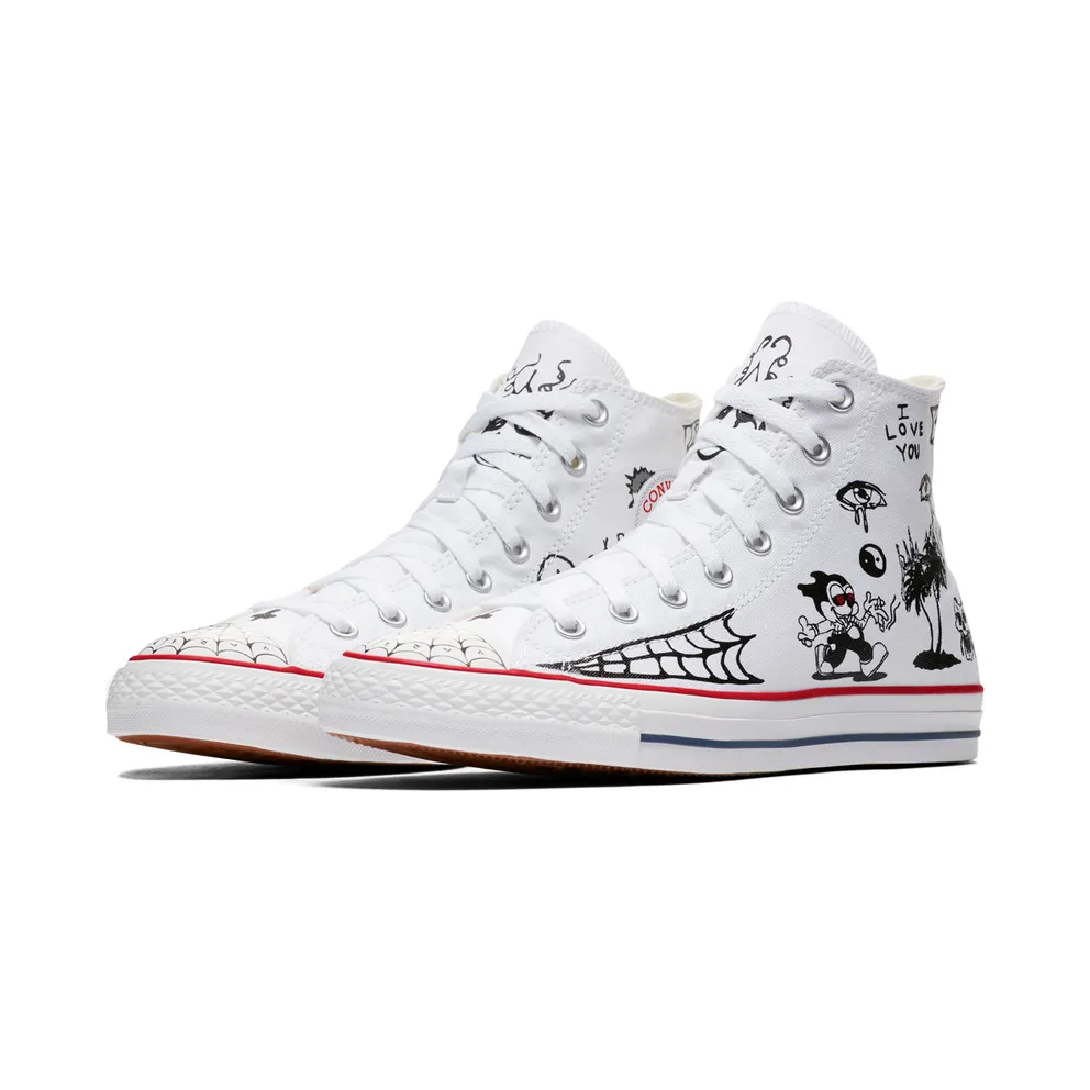 Converse Chuck Taylor All-Star Pro Sean Pablo White White/Black (163040C)
