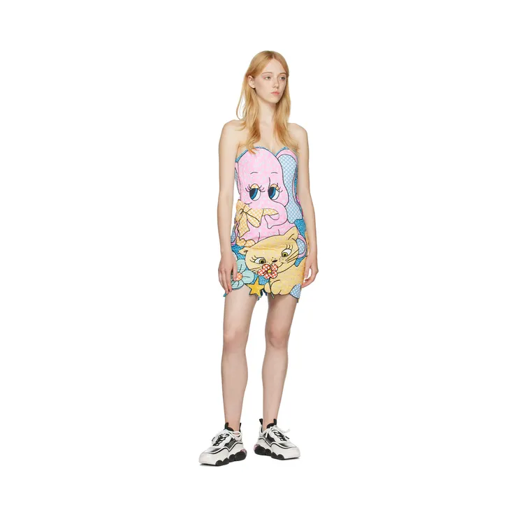 Moschino Black & White Bubble Teddy Sneakers (MA15393G0E_ MW3) (5)