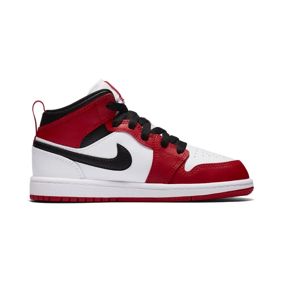 Jordan 1 Mid Chicago 2020 (PS) White/Gym Red-Black (640734-173)