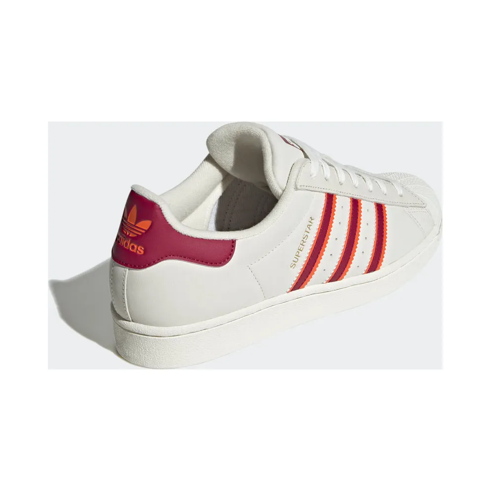 Adidas Superstar Cloud White / Legacy Burgundy / Semi Impact Orange (HQ8867)