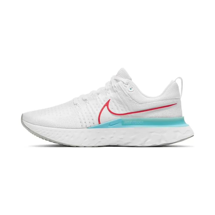 Nike React Infinity Run Flyknit 2 “White / Glacier Ice / Photon Dust / Chile Red” (CT2357-102)