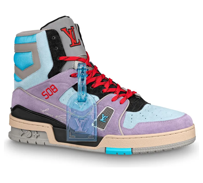 Louis Vuitton Trainer Sneaker Boot Purple
