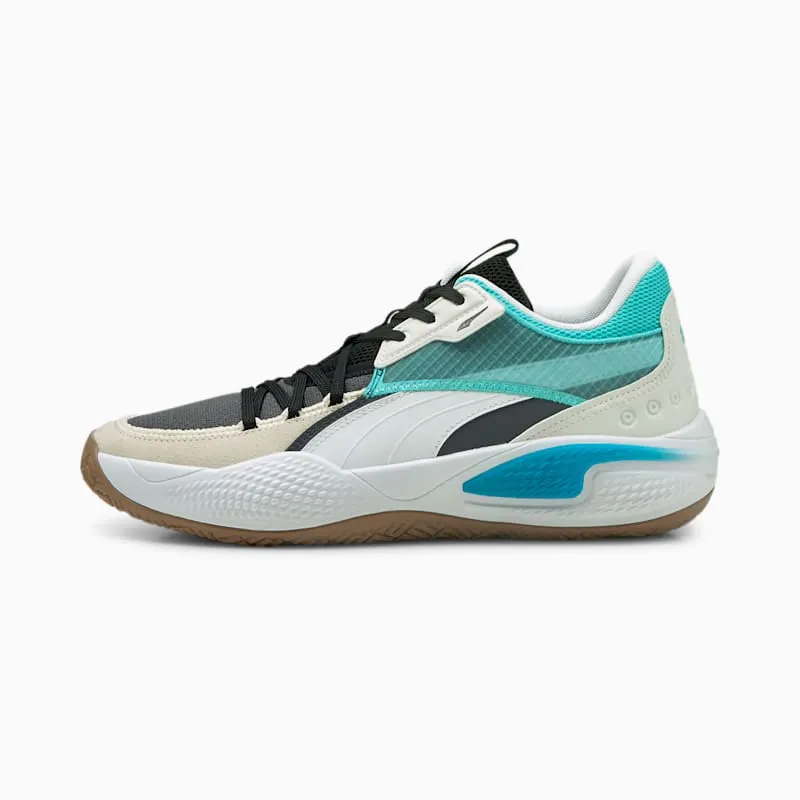 Puma Court Rider Summer Days Basketball Shoes Black (195662-01)