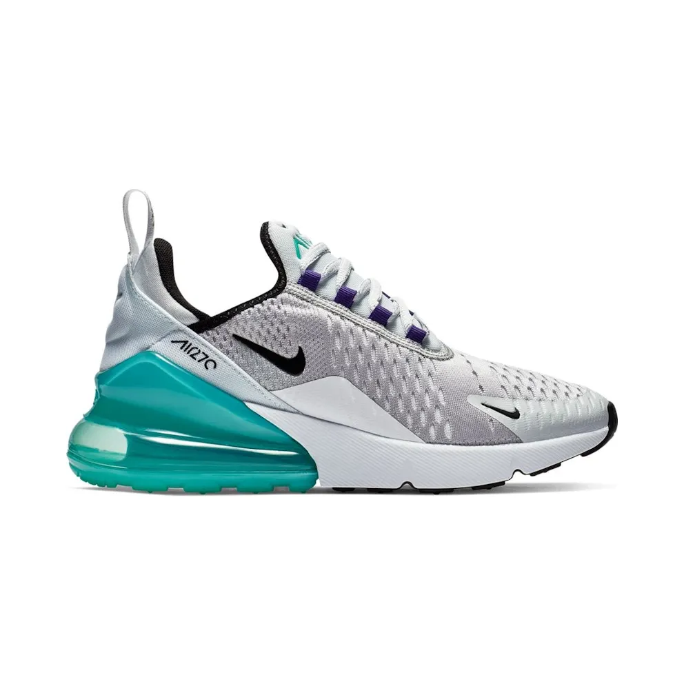 Nike Air Max 270 Platinum Jade (GS) Pure Platinum/Hyper Jade-White-Black (943345-010)