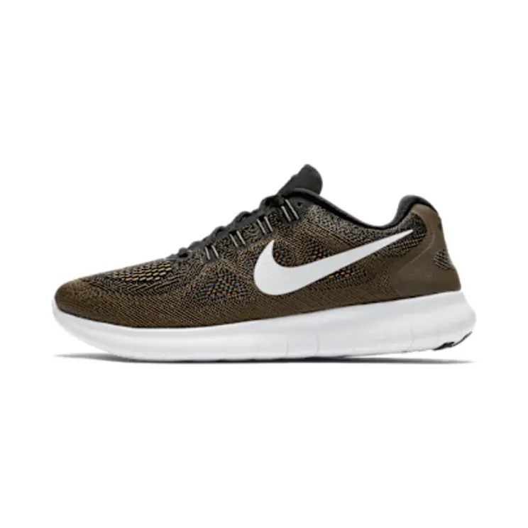 Nike Free RN 2017 Black Off White “Black / Cargo Khaki / Laser Orange / Off-White” (880839-008)