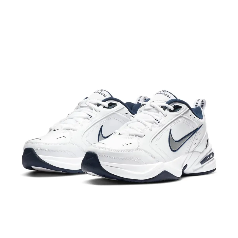 Nike Air Monarch IV White Navy White/Metallic Silver (415445-102)
