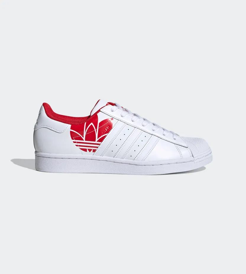 adidas Superstar Cloud White / Cloud White / Scarlet (FY2828)