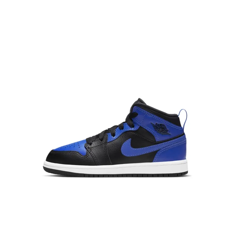 Jordan 1 Mid Hyper Royal (PS) Black/Hyper Royal-White (640734-077)