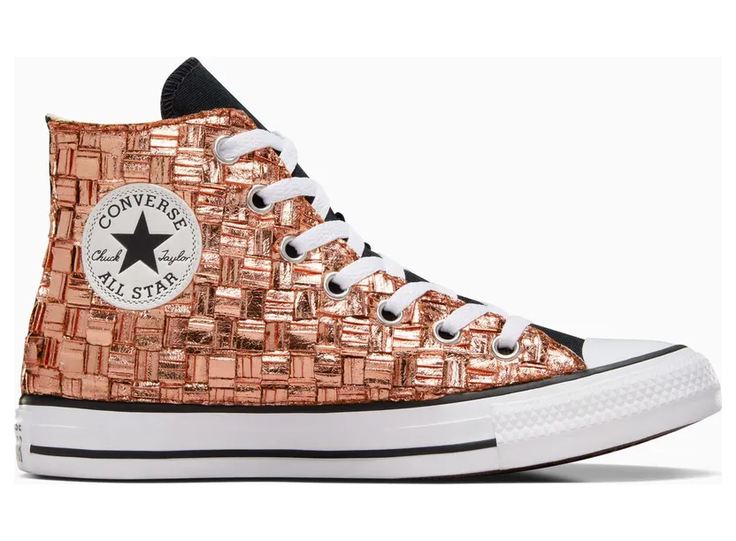 Converse Chuck Taylor All Star Braided Metallic Black Metal Copper (A12425C)