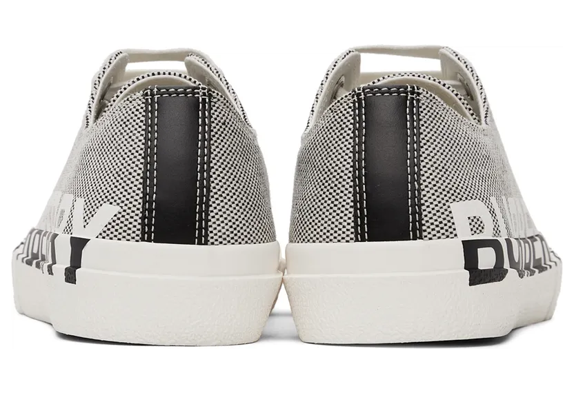 Burberry Black & White Logo Print Sneakers (8042130) (4)