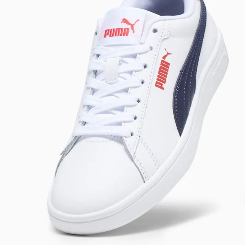 Puma Smash – “White Navy Red” (392031-11)