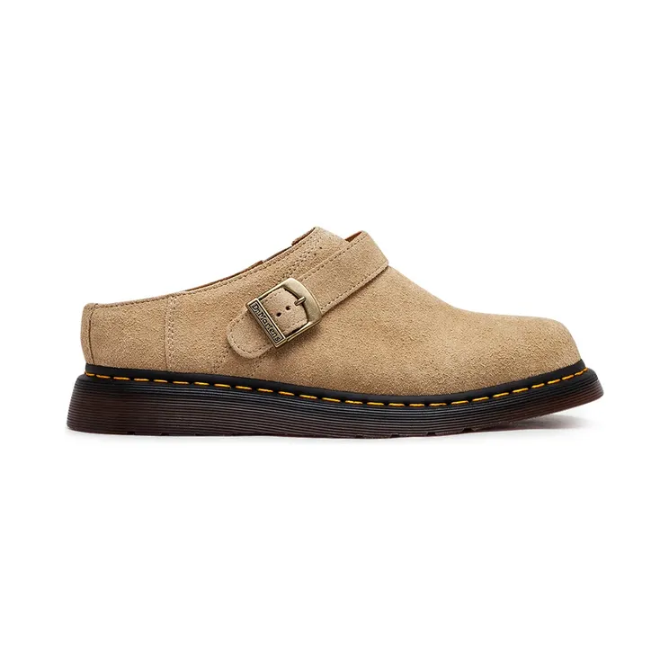 Dr. Martens Isham Desert Oasis Suede Mules Parchment Beige (31734292)