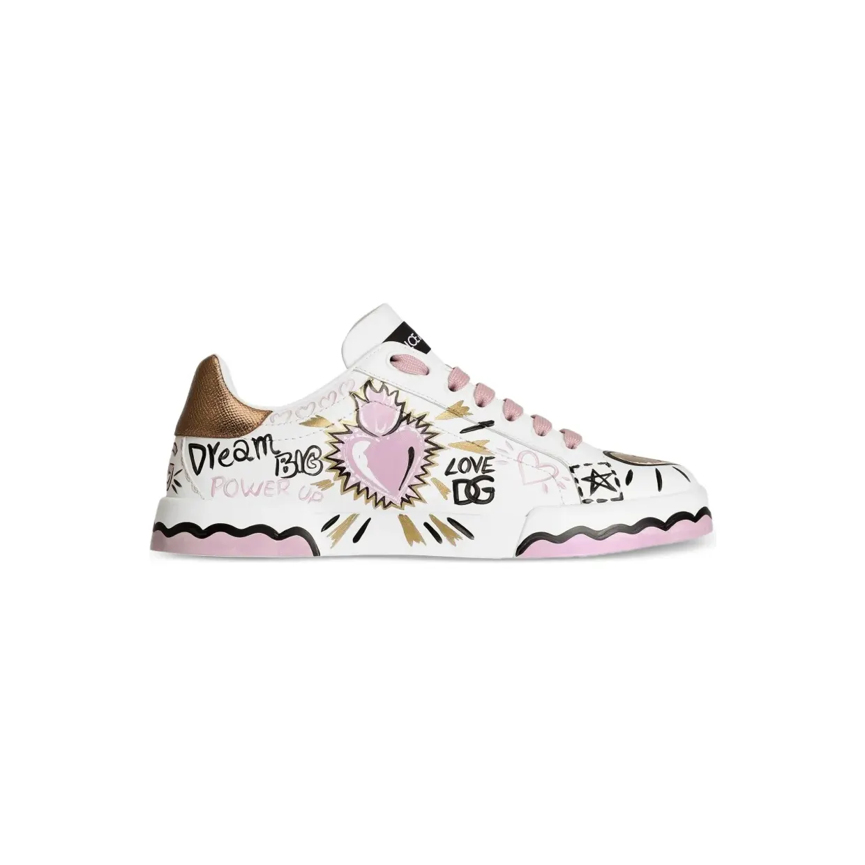 Dolce & Gabbana Dolce & Gabbana Portofino aus Kalbsleder “White” (CK2464A3L78)