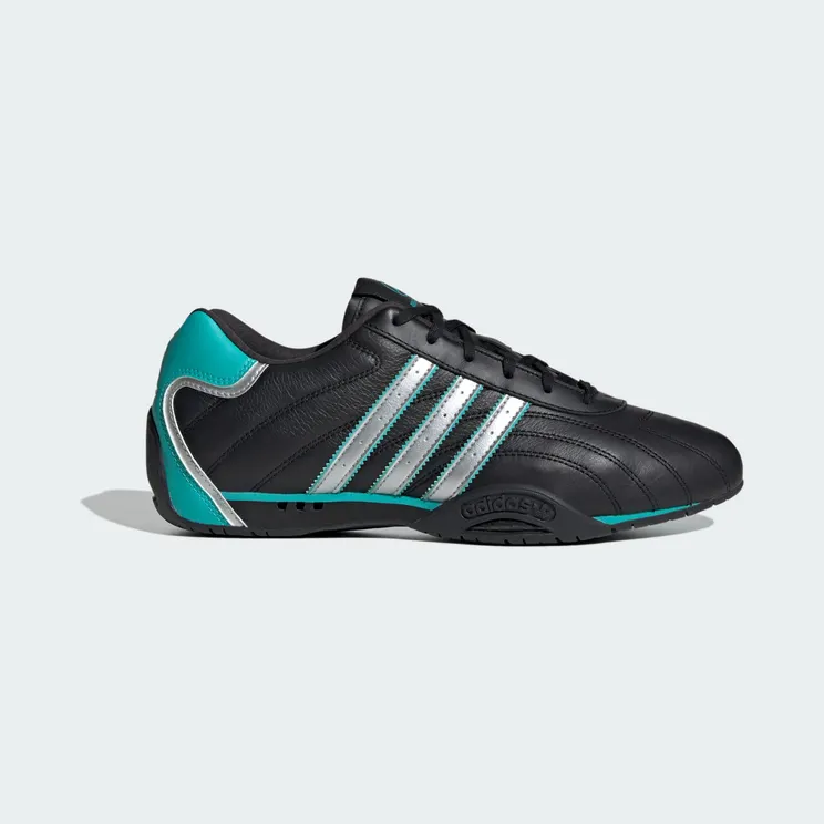 adidas Adiracer Lo Mercedes Amg Petronas F1 Team “Core Black / Matte Silver / Semi Mint Rush” (KJ1188)