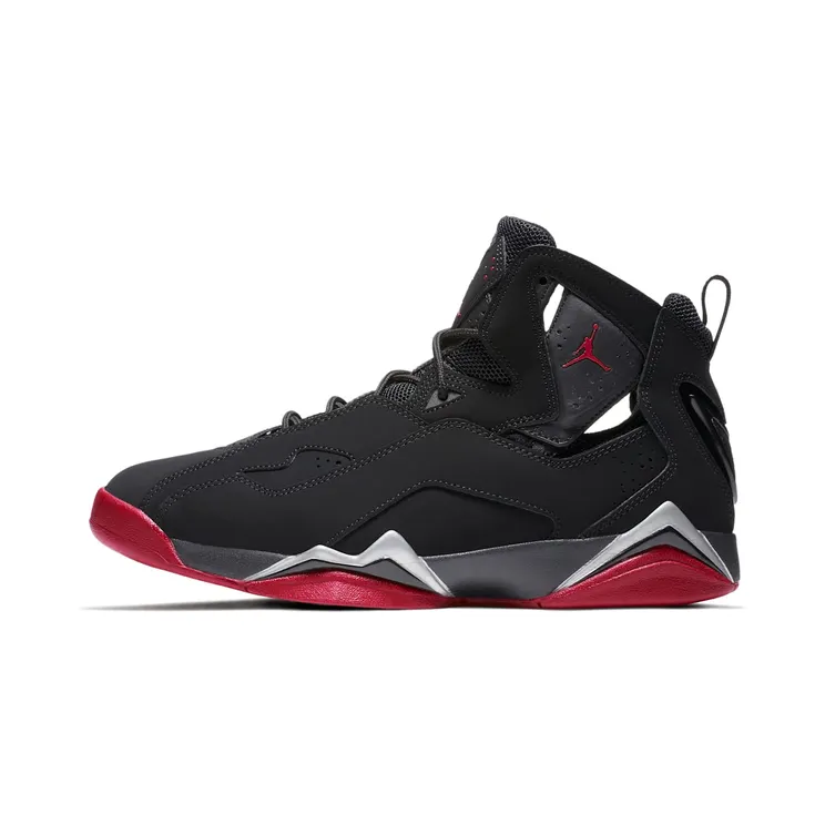 Jordan True Flight Black/Gym Red-Metallic Silver (342964-001)